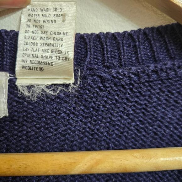 Vtg Lucia Womens Oversized 3D Knit Cardigan Sweater L Boho Paisley Embroidered - Picture 9 of 11